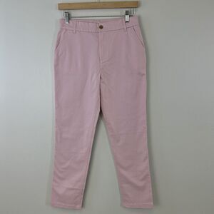 J Crew Crewcuts‎ Pants Girls 14 High Rise Girlfriend Chino Pink Classic Preppy